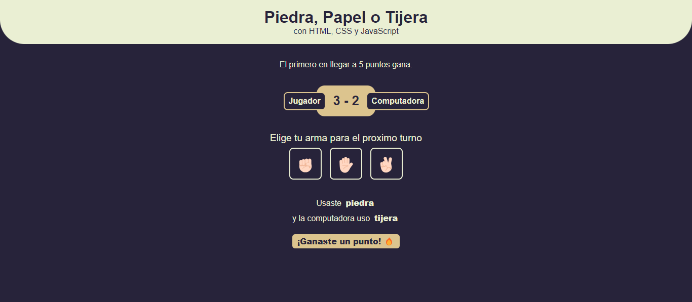 project 8 - piedra, papel, tijera